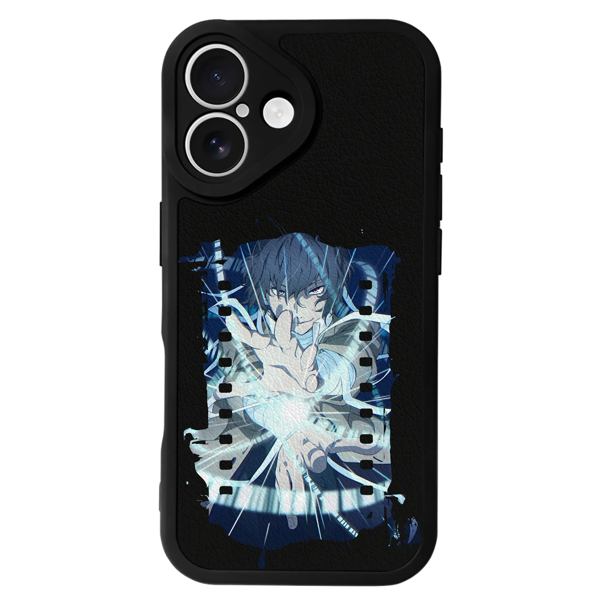 文豪ストレイドッグス グッズ,太宰治 - IPhone 16シリーズ対応 ・ シリコンスマホケース ・ レザー調 ・ 高精度フィット ・ 耐衝撃 ・ ワイヤレス充電対応 ・ 精密カット